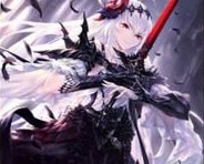 【キャラクタースリーブ 】きゃらスリーブコレクション マットシリーズ Shadowverse 「絶望の聖女・ジャンヌ」の紹介。イラストは「暗黒のウェルサ」登場時のもの。
