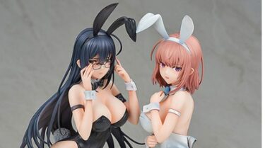 【美少女フィギュア】「イコモチ オリジナルキャラクター 黒バニー葵＆白バニー夏芽 2体セット 1/6 フィギュア」のレビューや内容、値段など最新情報まとめです。エンソウトイズから「イコモチ」先生のオリジナルキャラ「夏芽」と「葵」がバニー姿でフィギュアとなりました。発売時期は2022年11月予定で、各通販サイトなどで予約も開始されています。（新作美少女フィギュア）