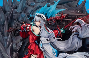 【フィギュア 】「アークナイツ 濁心スカジ 昇進段階二ver. 1/7 完成品フィギュア DELUXE版」の画像レビューや内容詳細、価格などの最新情報をまとめていきます。【Myethos(ミートス)】から、｢アークナイツ｣の『濁心スカジ』がシーボーンを共に1/7スケールフィギュアとなりました。発売時期は2023年12月予定で、各通販サイトなどで予約受付も開始されています。（新作 美少女 フィギュア）